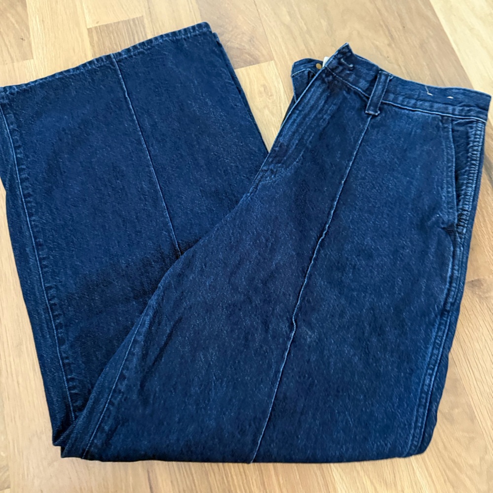 Madewell Flare Wide Leg Blue Jeans